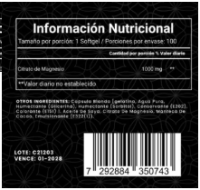 CITRATO DE MAGNESIO GARDEN OF LIFE