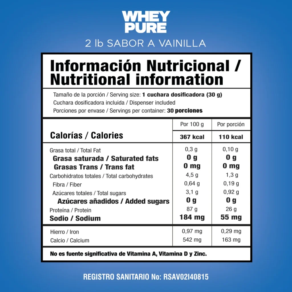 PROTEINA WHEY PURE 2 LB