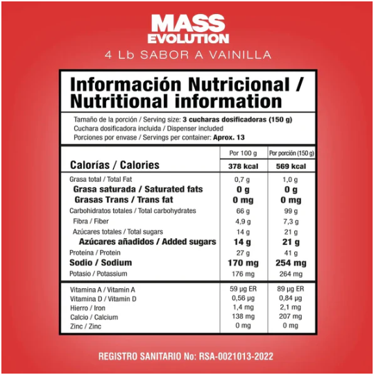 PROTEINA MASS EVOLUTION 4 LB