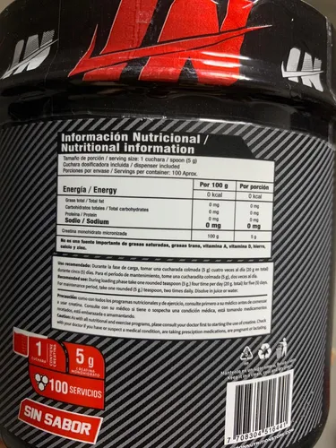 CREATINA MONOHIDRATADA IRON 500 GR PAGUE 2 LLEVE 3
