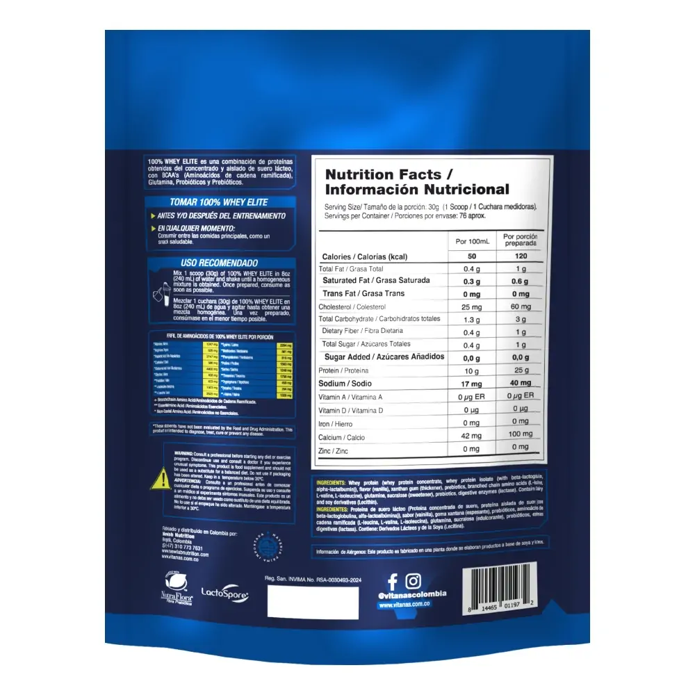 PROTEINA WHEY ELITE 5 LB