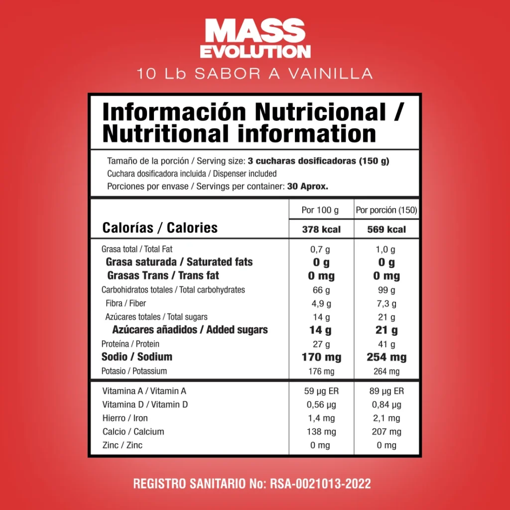 PROTEINA + CREATINA MASS EVOLUTION 10 LB