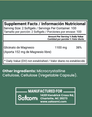 GLICINATO DE MAGNESIO - SATOOMI